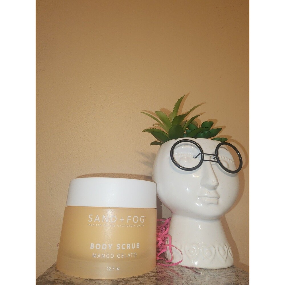 Sand + Fog Mango Gelato Body Scrub 10 oz Exfoliating Bath Spa